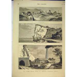  1880 Abbot Cliff Tunnel Train Ness Point Sangatte Print 
