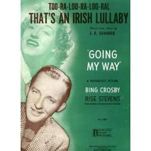  (Too Ra Loo Ra Loo Ral) Thats An Irish Lullaby Vintage 