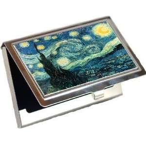  Starry Night Van Gogh Business Card Holder Office 