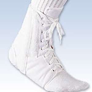 Canvas Lace Up Ankle Brace, Small White Health & Personal 