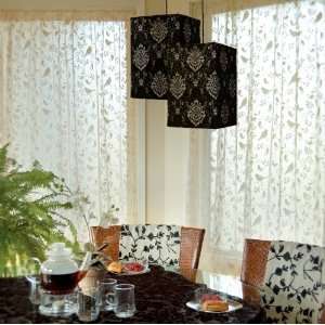 Bristol Garden Lace Curtains Custom Length White Color  