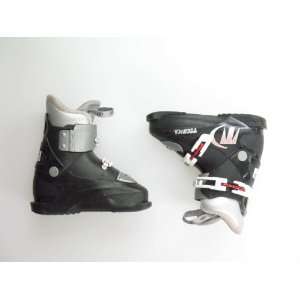  Used Tecnica RJ Black Front Entry Ski Boot Toddler 13.5 