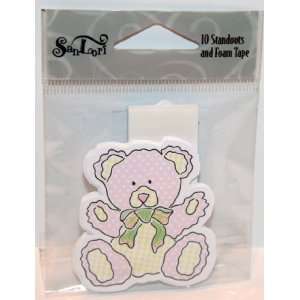 SanLori 10 Pack Cute Teddy Bear #D 99 Die Cut Standouts   Add On With 