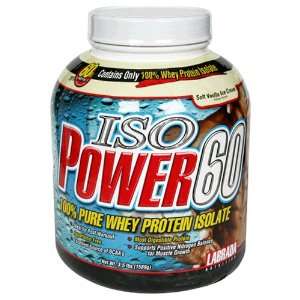 Labrada Nutrition ISO Power 60 100% Pure Whey Protein Isolate, Soft 