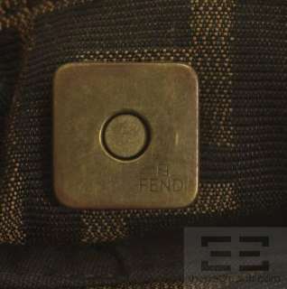 Fendi Brown Zucca Monogram Mini Chef Handbag  