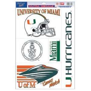  Miami Decals   Static Window Clings: Sports & Outdoors