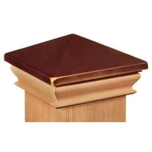   Products 870.1011 4 by 4 Inch Cedar Anodized Pyramid Post Cap, Copper