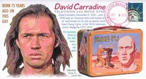 COVERSCAPE computer designed David Carradine 75th year Kung Fu star 