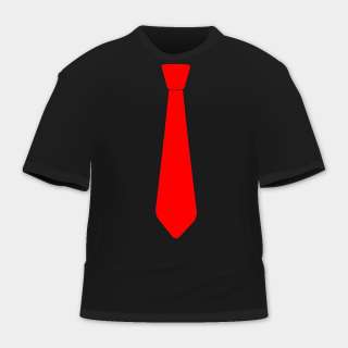 Shirt Tie Krawatte Basic NEU div. Farben  