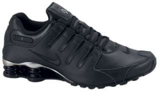 Nike SHOX NZ EU Herren Leder Schuhe Schwarz Black Chrom EXKLUSIV NEU 