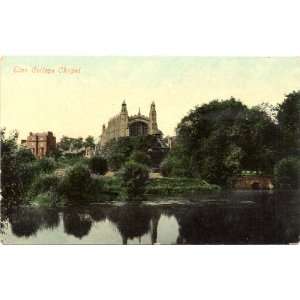  1915 Vintage Postcard Eton College Chapel near Windsor 