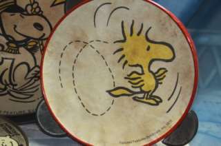 1970s SNOOPY Charlie PEANUNTS Musical Instruments Drum Tamboureen 