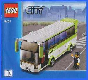 LEGO BAUANLEITUNG 8404 City Busbahnhof Straßenbahn 2417  