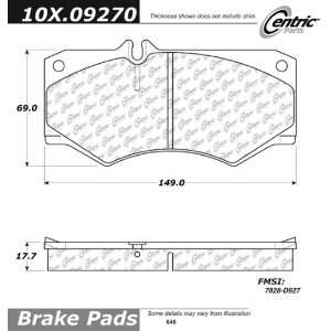  Centric Parts, 102.09270, CTek Brake Pads Automotive