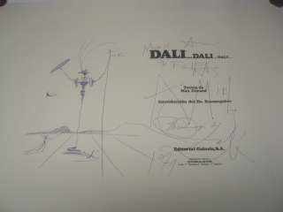 Salvador Dali Original Etching Plate Signed  