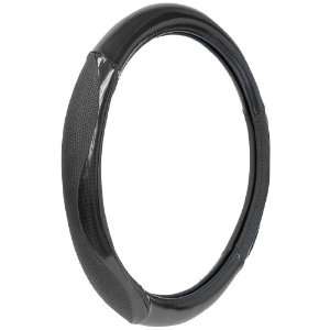 Custom Accessories 38822 Black with Carbon Grip Steering Wheel Cover