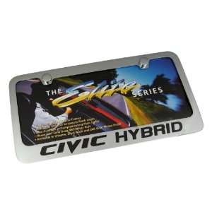  Honda Civic Hybrid Chrome Brass License Plate Frame 