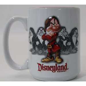 Disneyland White and Red Grumpy Coffee/Tea/Hot Cocoa Ceramic Mug 