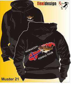 Angler Kapuze Norwegen Fishing Tour Urlaub T Shirt 21  