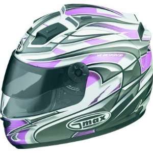  Gmax GM68S Max Graphic Full Face Helmet Pink: Sports 