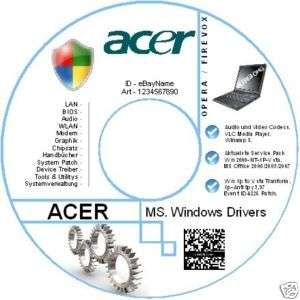 Treiber CD Acer Extensa Notebook Alle Modelle !!!  
