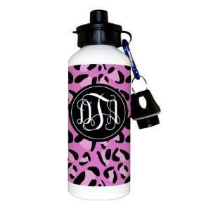  Water Bottle   Pink Leopard