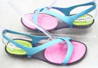 Azaleia Womens Turquoise Acrylic Sandals Shoes 10M New  
