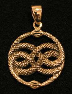 Anhänger BRONZE Auryn Symbol für Unendlichkeit Amulett  