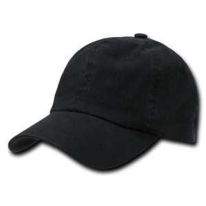  DECKY Washed Polo Flex Caps Baseball cap (Black, One Size 