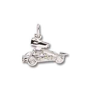  Rembrandt Charms Sprint Car with Wings Charm, Sterling 