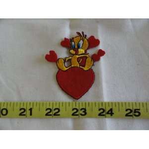  Tweety Bird and Red Hearts Patch 