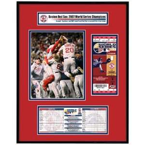 2007 World Series Ticket Frame Jr.Team Celebration   Boston Red Sox 