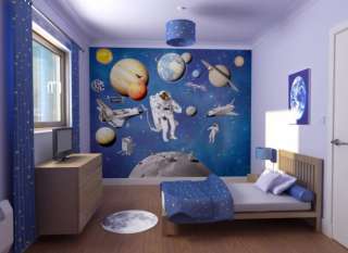 Walltastic® Kinderzimmer Kinder Wandtattoo 3D Tapete Weltraum 