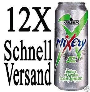12 Dosen Mixery Bier + Vodka + Lemon Dose 0,5l NEU  