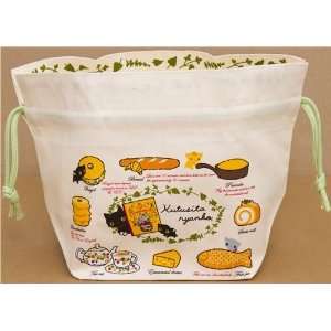    Kutusita Nyanko cat bento pouch bag with food: Toys & Games
