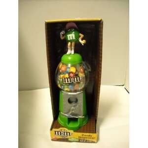  M&Ms Green Tennis Player Small Candy Dispenser New 