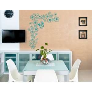  Flower Corner   Vinyl Wall Decal: Home & Kitchen