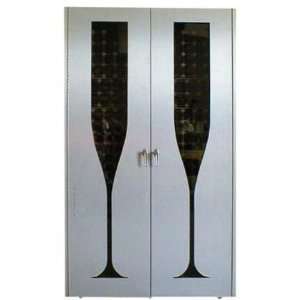   Champagne Glass Design   Glass Doors / Aluminum Cabinet: Appliances