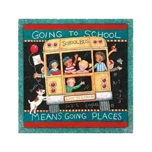  Going To School Wall Plaque