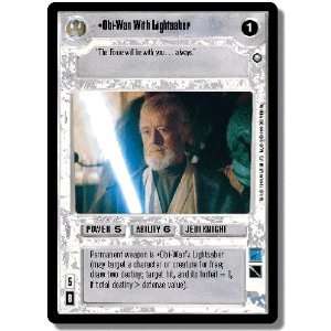   CCG Enhanced Premiere Premium Obi Wan With Lightsaber Toys & Games