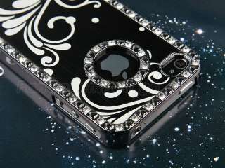 Pink Luxury Aluminium Bling Hard Cover Case For iPhone 4 4S 4G w 