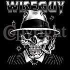   Shirt Wise Guy Smoking Gangster and Bullet Holes Silhouette Tee