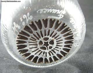 Rare Antique R. Lalique Crystal Lotus Goblet #3406  