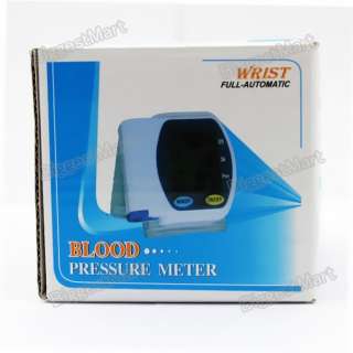 New Digital Wrist Blood Pressure Monitor Heart Beat Meter Tester 