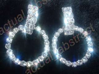 wholesale 12pair Czech rhinestone crystal clear earring  