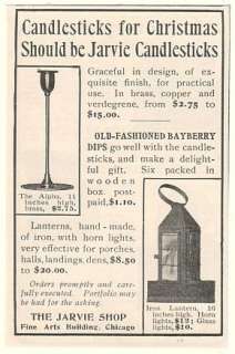 1905 Jarvie Candlesticks Alpha Iron Lantern Print Ad  