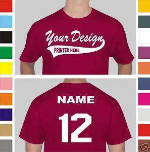 12 Custom Screen Printed Baseball Team T Shirts Jerseys  