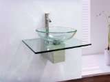 .de: Design Waschtisch Set Glasbecken Waschbecken Set 804 NEU 
