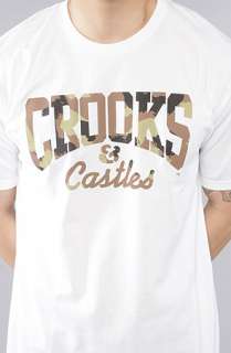 Crooks and Castles The Camo Core Logo Tee in White  Karmaloop 