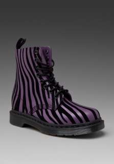 DR. MARTENS Pascal 8 Eye Boot in Purple/Black  